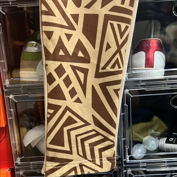 CREATE 2MRW Beige Joggers with Brown Patterns - Picture 3 of 8